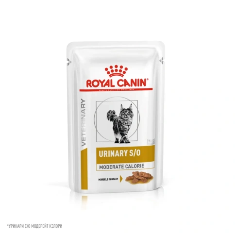 Влажный корм Royal Canin Urinary S/O для кошек при заболеваниях дистального отдела мочевыделительной системы, кусочки в соусе, пауч, 85 г фото 1
