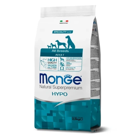 Сухой корм Monge Speciality Hypoallergenic с лососем и тунцом для взрослых собак всех пород, 2.5 кг фото 6