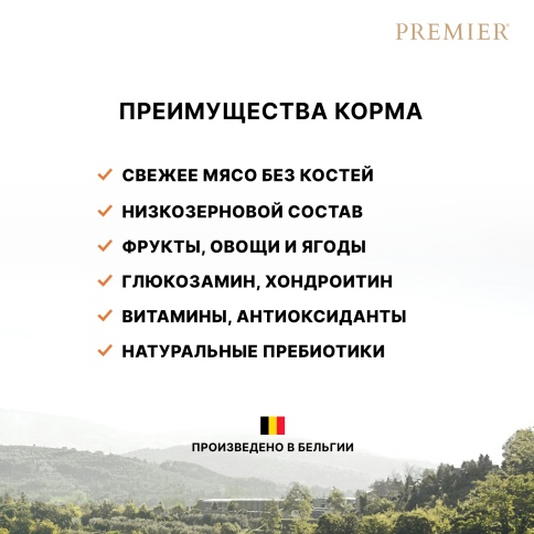 Сухой корм Premier со вкусом ягненка и индейки для взрослых кошек крупных пород, 2 кг фото 2