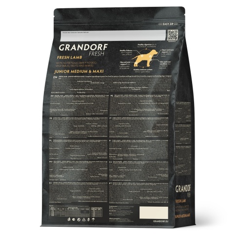 Сухой корм Grandorf Fresh ягненок с бататом беззерновой для юниоров и беременных собак, 3 кг фото 2