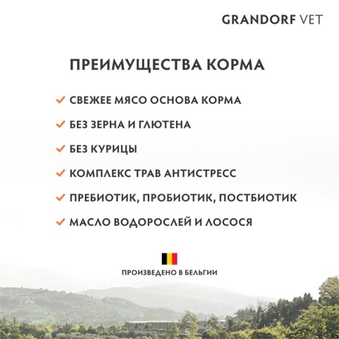 Сухой корм Grandorf Veterinary Diet Dermatosis лосось для кошек с заболеваниями кожи, 2 кг фото 9