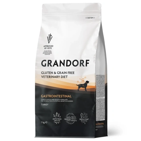 Сухой корм Grandorf Veterinary Diet Gastrointestinal индейка для собак при расстройствах пищеварения, 1 кг фото 1