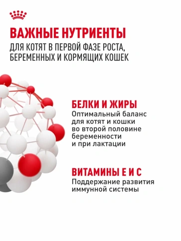 Сухой корм Royal Canin Mother & Babycat для котят в возрасте до 4 месяцев и кошек в период беременности и лактации, 2 кг фото 5