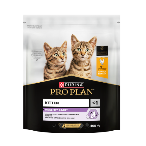 Сухой корм Purina Pro Plan Healthy Start для котят, с курицей, 400 г фото 1