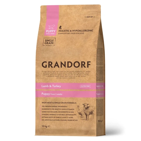 Сухой корм Grandorf Holistic ягненок с индейкой для щенков всех пород, 10 кг фото 1