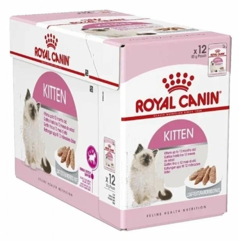 Влажный корм Royal Canin Kitten для котят от 4 до 12 месяцев, паштет, пауч, 85 г фото 4