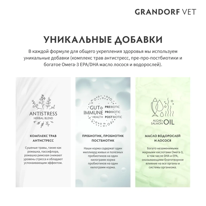 Сухой корм Grandorf Veterinary Gastrointestinal для собак при расстройствах пищеварения, 3 кг фото 5