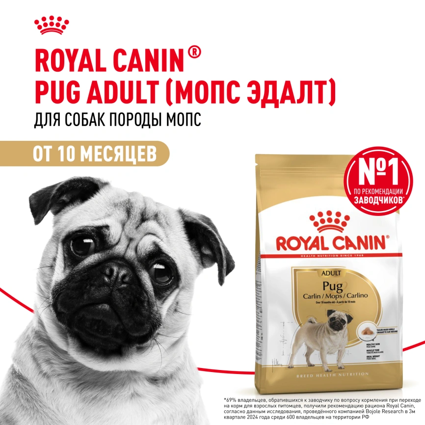Сухой корм Royal Canin Pug Adult для взрослых собак, 7.5 кг фото 13