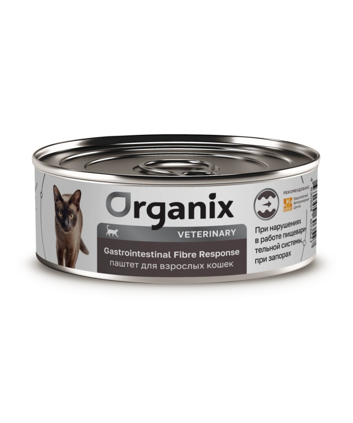 Влажный корм Organix Veterinary Gastrointestinal Fibre Response для кошек при запорах, 100 г фото 1