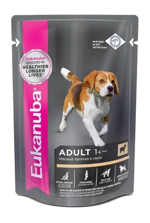 Влажный корм Eukanuba Adult для взрослых собак с ягненком, 0.1 кг фото 1