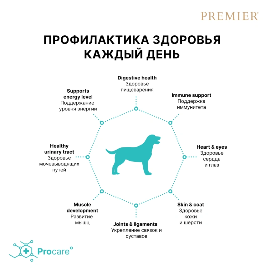 Сухой корм Premier Dog Turkey Adult Medium для собак средних пород, 1 кг фото 4