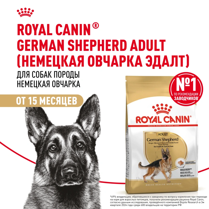 Сухой корм Royal Canin German Shepherd Adult для собак, 11 кг фото 13