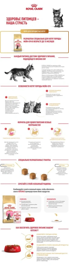 Сухой корм Royal Canin Kitten Maine Coon для котят, 2 кг фото 11
