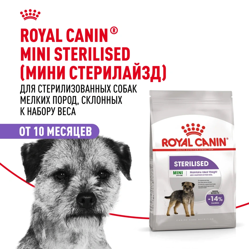 Сухой корм Royal Canin Mini Sterilised для стерилизованных собак, 3 кг фото 13