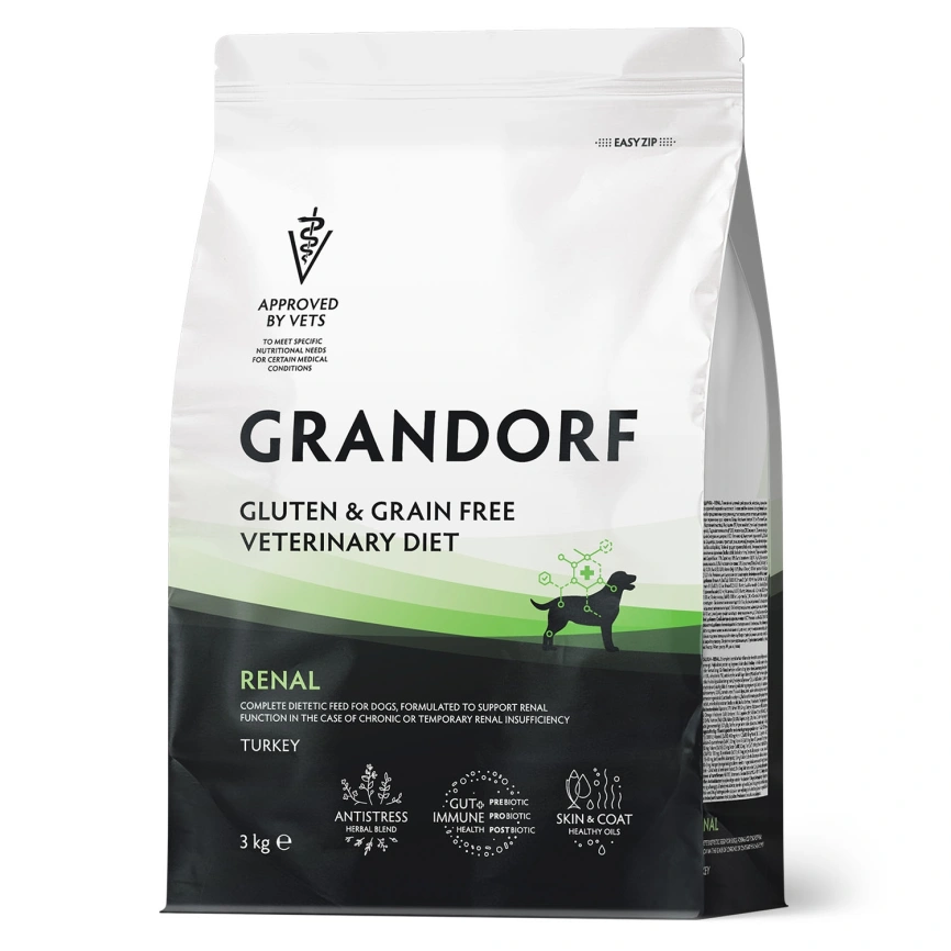 Сухой корм Grandorf Veterinary Renal для собак при поддержании функции почек, 3 кг фото 1
