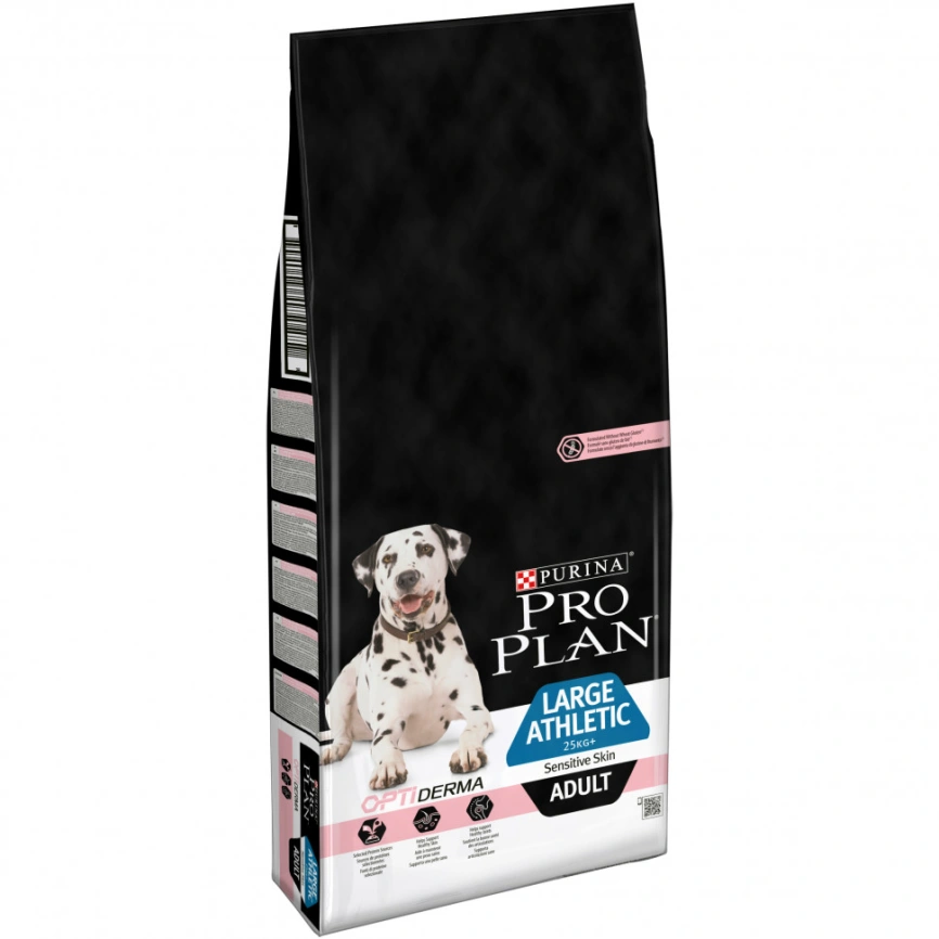 Сухой корм Purina Pro Plan Large Athletic Adult Sensitive Skin Salmon для крупных собак (атлетическое сложение), лосось, 18 кг фото 1