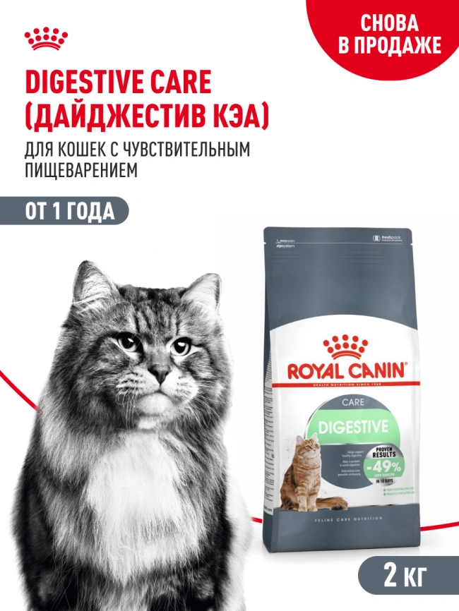 Сухой корм Royal Canin Digestive Care для кошек, 2 кг фото 15
