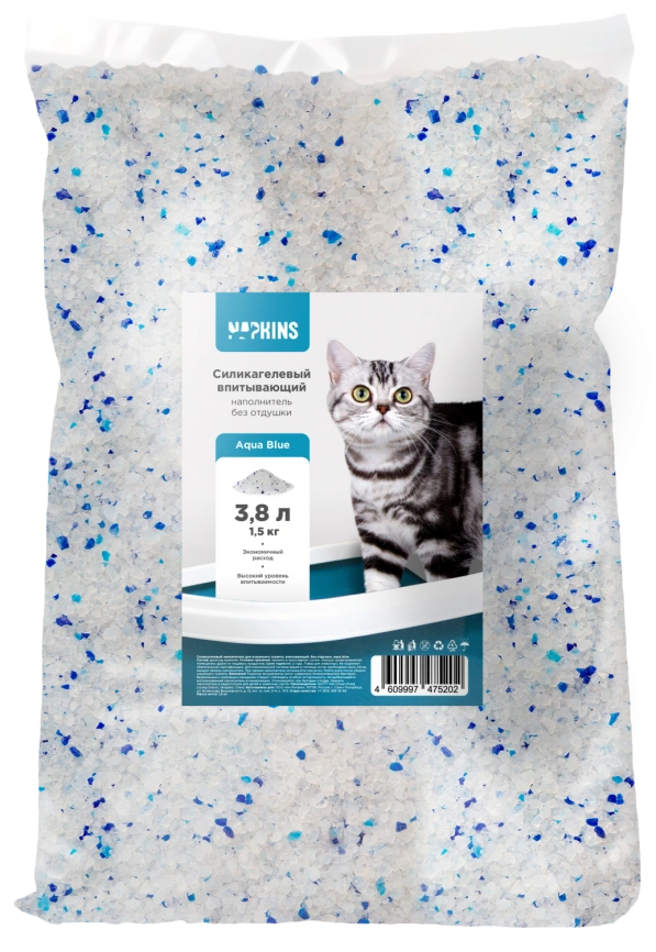 Наполнитель Napkins силикагелевый впитывающий, без отдушки, 3.8 л фото 2
