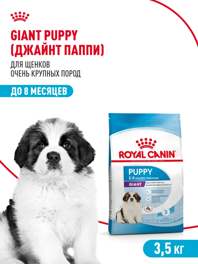 Сухой корм Royal Canin Giant Puppy для щенков, 3.5 кг фото 13
