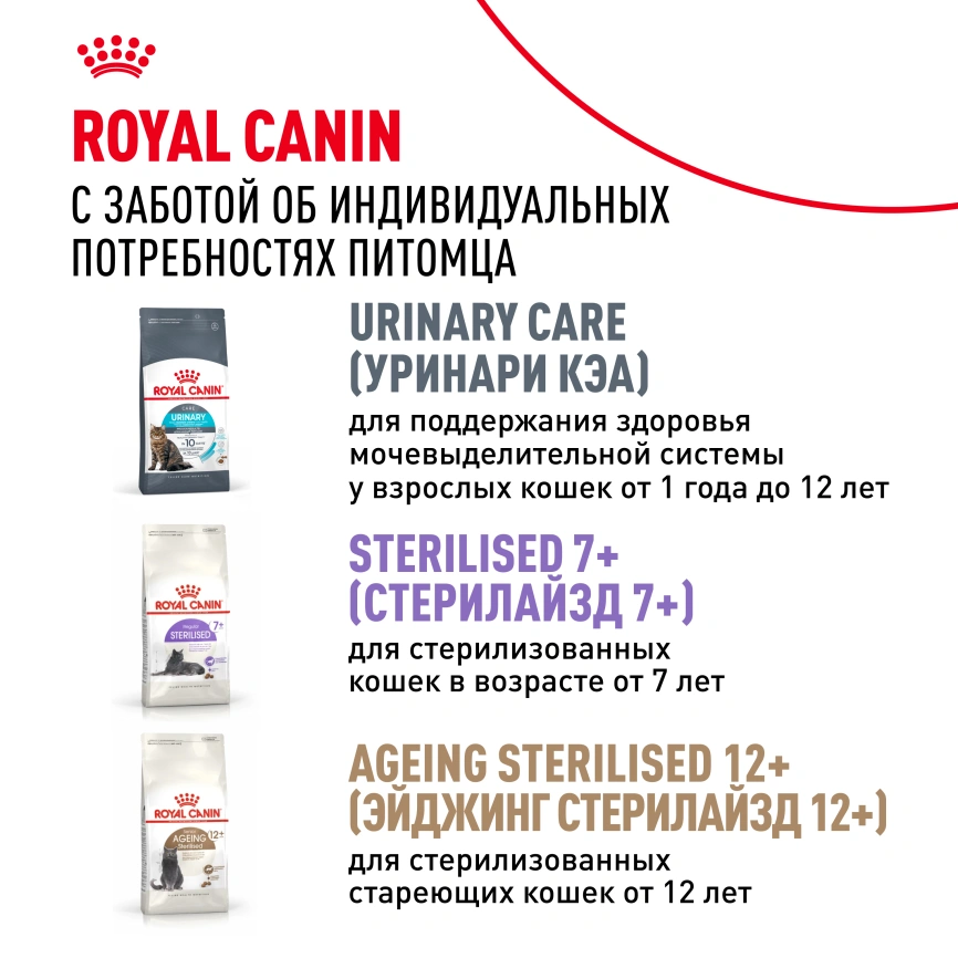 Сухой корм Royal Canin Sterilised для кастрированных котов и стерилизованных кошек, 1.2 кг фото 9