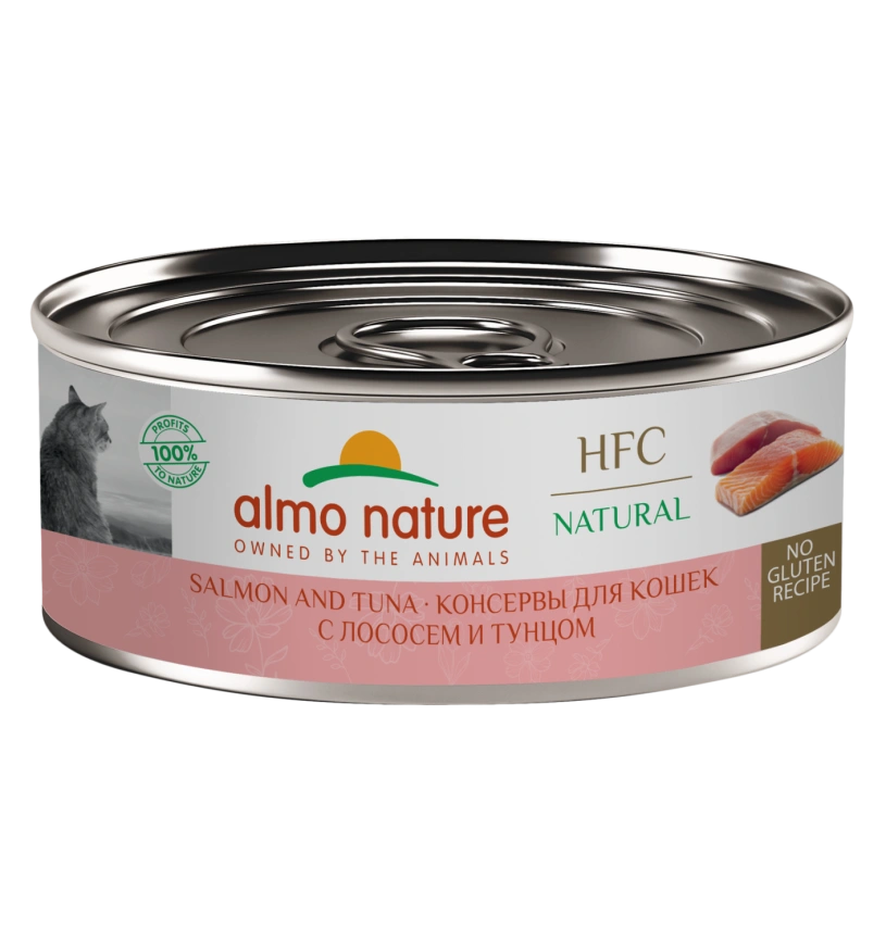 Влажный корм Almo Nature для кошек с лососем и тунцом, 100 г фото 1