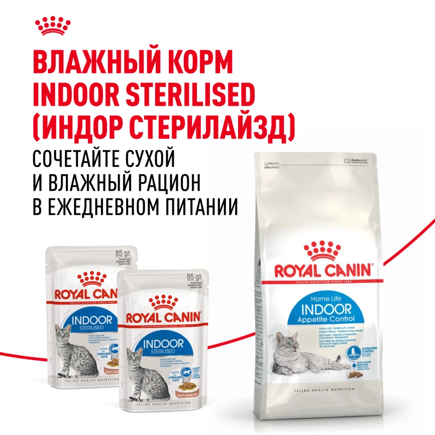 Сухой корм Royal Canin Indoor Appetite Control для кошек, 2 кг фото 8