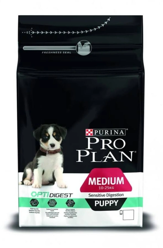 Сухой корм Purina Pro Plan Medium Puppy Sensitive Digestion для щенков средних пород, ягнёнок и рис, 18 кг фото 1