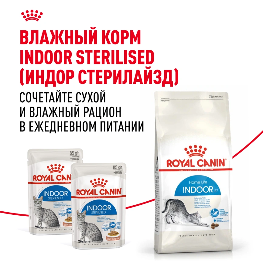 Сухой корм Royal Canin Indoor для кошек, 2 кг фото 9