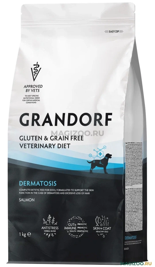 Сухой корм Grandorf Veterinary Dermatosis для собак при дерматозах, 1 кг фото 1