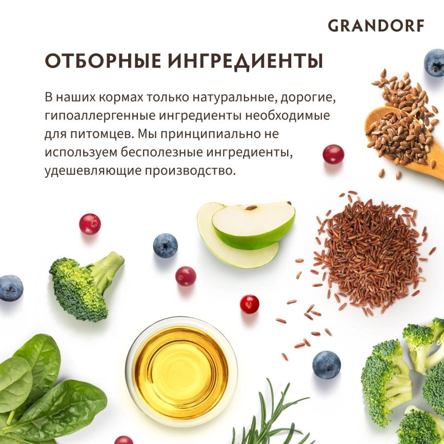 Сухой корм Grandorf 4 Meat Probiotic Indoor Четыре вида мяса для домашних кошек, 2 кг фото 8