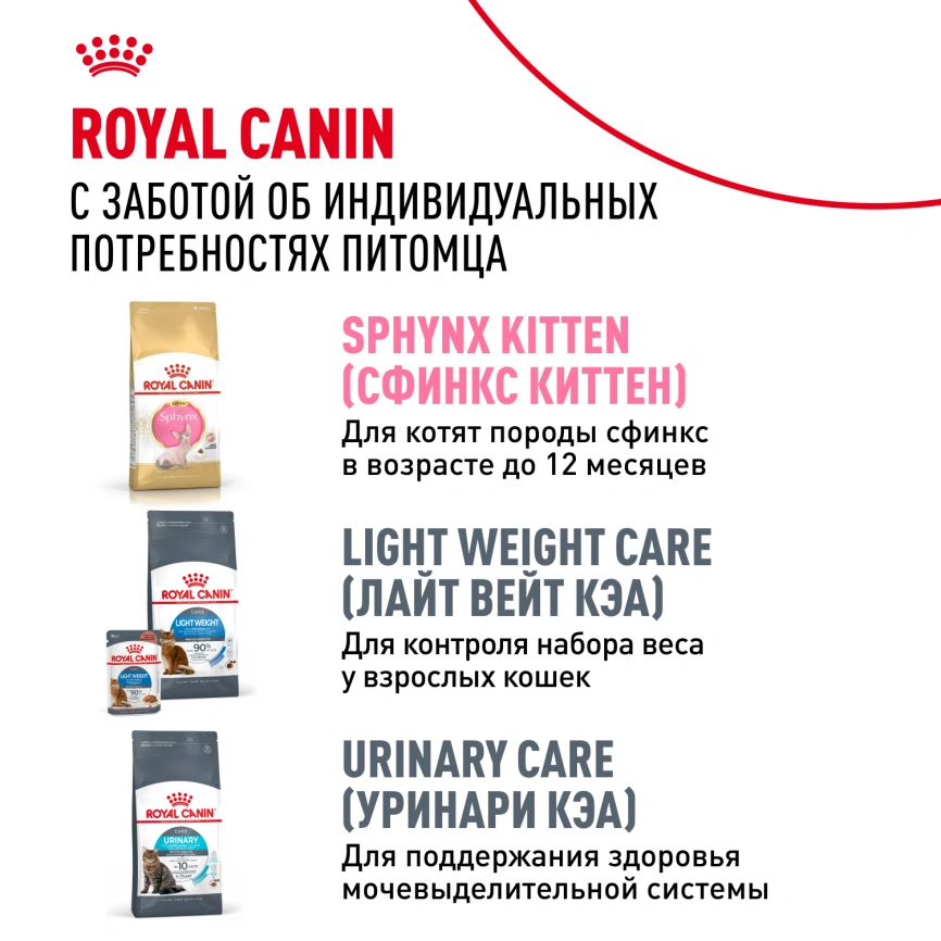 Сухой корм Royal Canin Sphynx для кошек породы сфинкс, 400 г фото 10