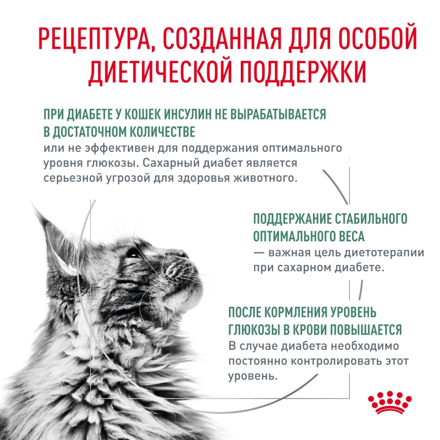 Влажный диетический корм Royal Canin Diabetic для кошек при сахарном диабете, пауч, 85 г фото 3