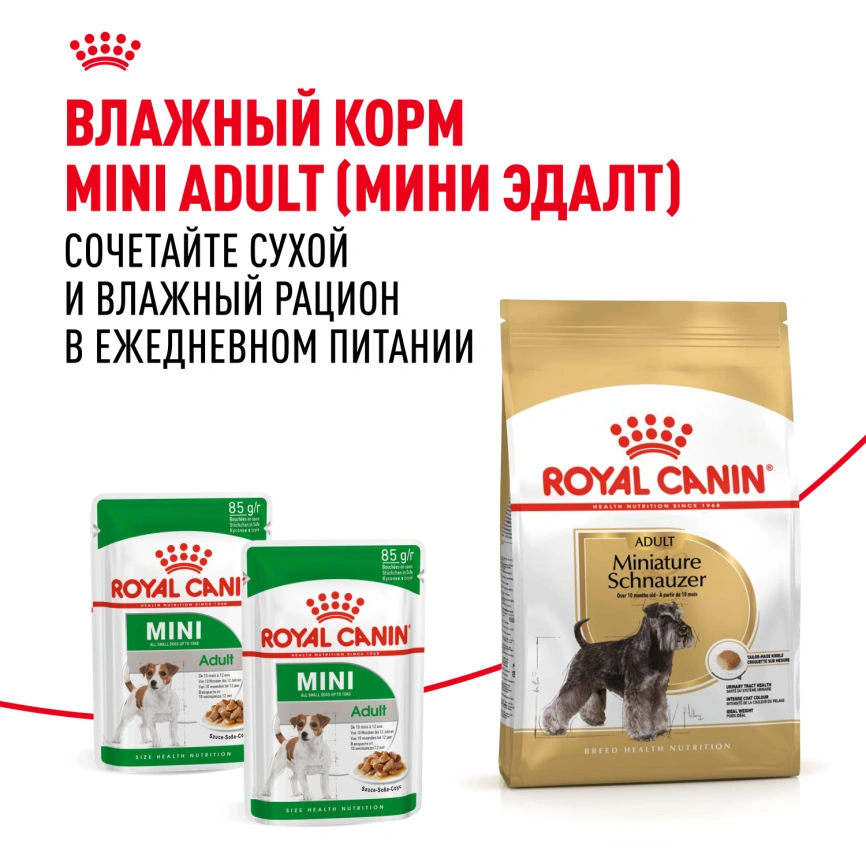 Сухой корм Royal Canin Miniature Schnauzer Adult для собак породы миниатюрный шнауцер, 7.5 кг фото 8