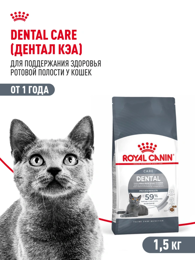 Сухой корм Royal Canin Dental Care для кошек, 1.5 кг фото 15