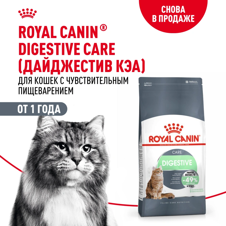 Сухой корм Royal Canin Digestive Care для кошек, 400 г фото 14
