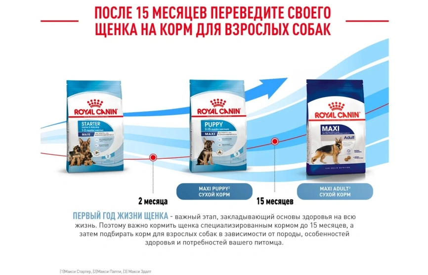 Сухой корм Royal Canin Maxi Starter Mother & Babydog для собак, 15 кг фото 3