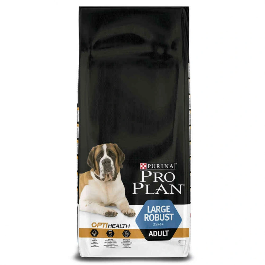 Сухой корм Purina Pro Plan Adult Large Robust Chicken для крупных собак (мощное сложение), с курицей, 18 кг фото 1