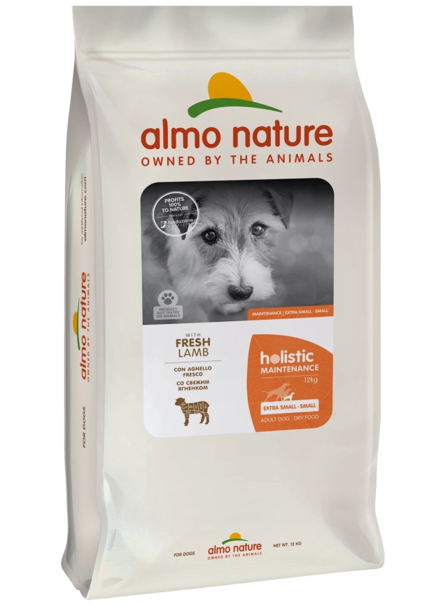 Сухой корм Almo Nature для взрослых собак малых пород со свежим ягненком и коричневым рисом, 12 кг фото 1