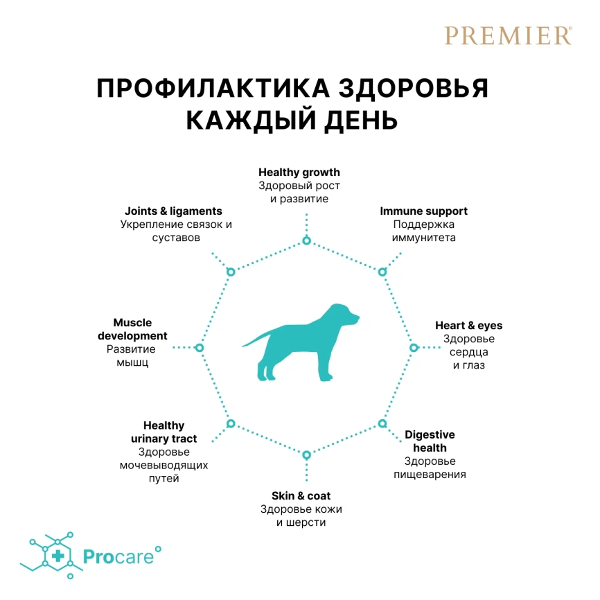 Сухой корм Premier Dog Turkey Junior Medium & Maxi для юниоров средних и крупных пород, 3 кг фото 4