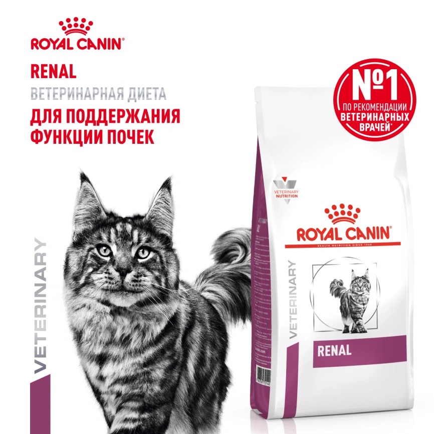 Сухой корм Royal Canin Renal для кошек при заболеваниях почек, 350 г фото 12