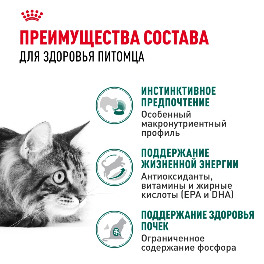 Влажный корм Royal Canin Instinctive 7+ в соусе для кошек старше 7 лет, пауч, 85 г фото 3
