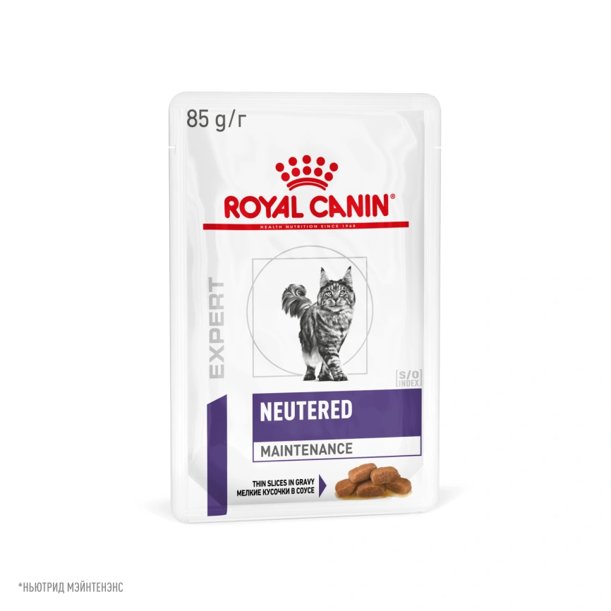 Влажный корм Royal Canin Neutered Maintenance в соусе для стерилизованных кошек до 7 лет, пауч, 85 г фото 13