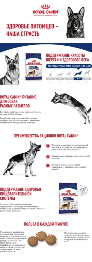 Сухой корм Royal Canin Maxi Adult для собак, 3 кг фото 10