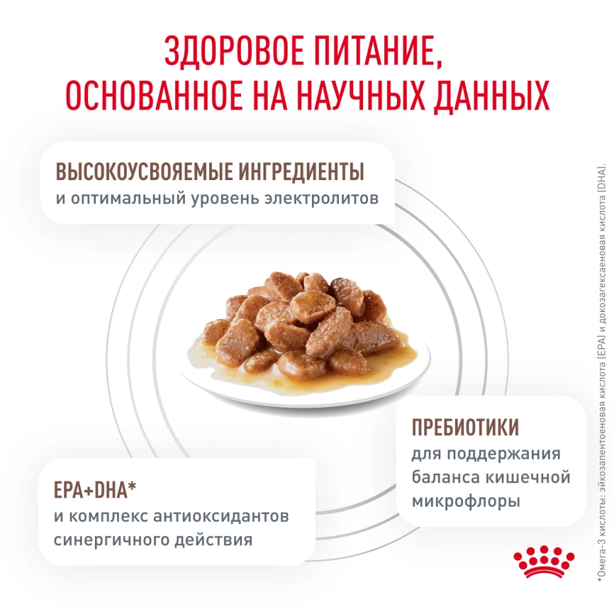Влажный диетический корм Royal Canin Gastrointestinal для кошек при расстройствах пищеварения, пауч, 85 г фото 7
