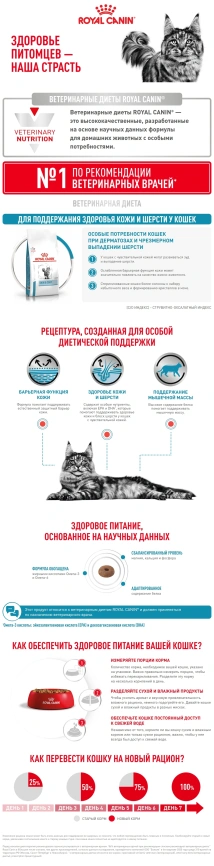 Сухой корм Royal Canin Skin & Coat для кошек, 3.5 кг фото 10