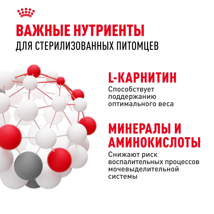 Сухой корм Royal Canin Sterilised для кастрированных котов и стерилизованных кошек, 1.2 кг фото 5