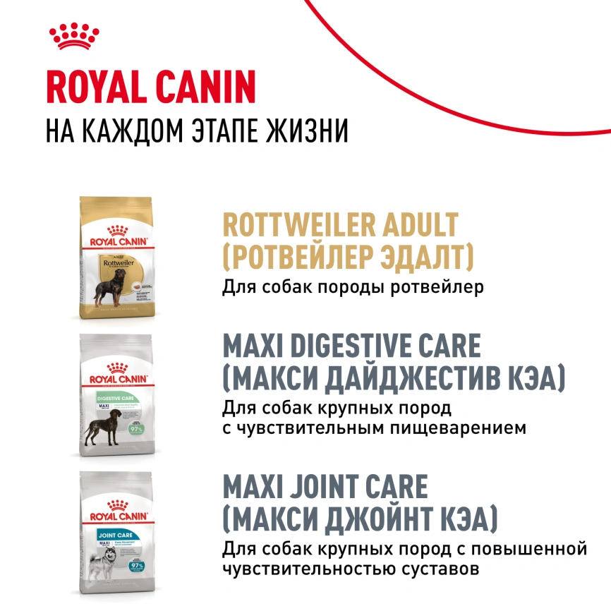 Сухой корм Royal Canin Rottweiler Puppy для щенков, 12 кг фото 9