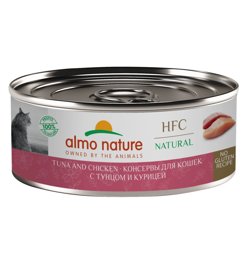 Влажный корм Almo Nature для кошек с тунцом и курицей, 100 г фото 1