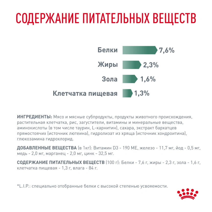 Влажный корм Royal Canin Satiety Weight Management в соусе для кошек при избыточном весе, пауч, 85 г фото 7