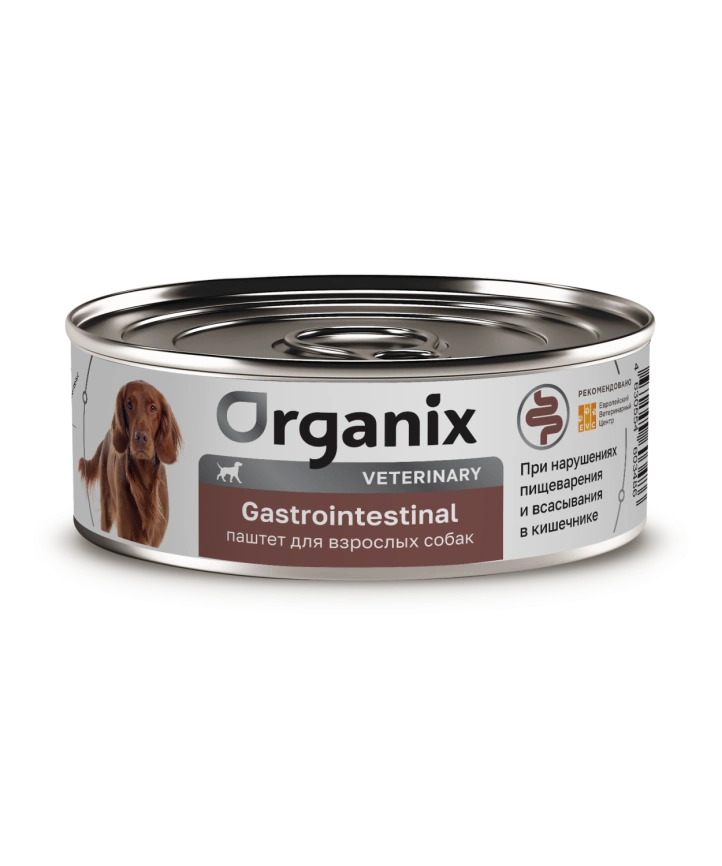 Влажный корм Organix Veterinary Gastrointestinal для взрослых собак при расстройствах пищеварения, 100 г фото 1